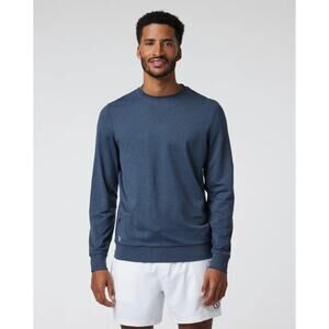 Vuori Men's blue heather ponto performance crewneck - size large